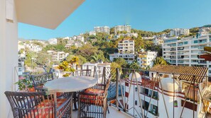 Outdoor dining - Charming Condo in V177! 1BD Condo for rent in Old Town, Puerto vallarta (Puerto Vallarta)