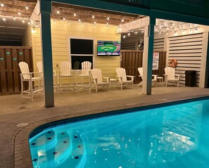 A heated pool