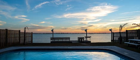 Una piscina riscaldata