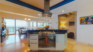 Fridge, microwave, oven, dishwasher - Molino de Agua Condo in Tower 6! 2BD Condo for rent in Los Muertos Beach, Puerto (Puerto Vallarta)