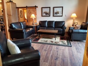 Smart TV, caminetto, lettore DVD