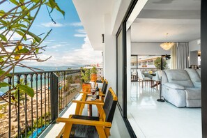 Terrace/patio - One Beach Street Vallarta Aurora Del Sol Penthouse on Los Muertos Beach 2BD Pent (Puerto Vallarta)