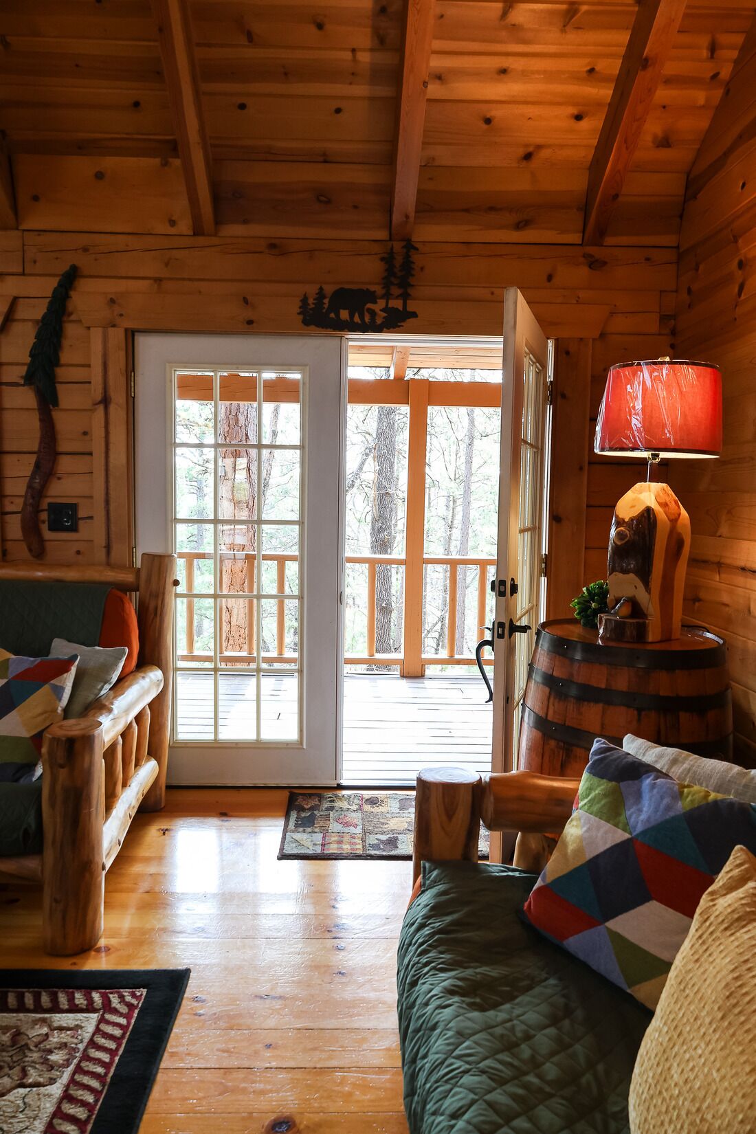 Smart TV, fireplace, DVD player, video library