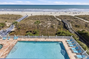 Pool - Atlantis Villas 205, Myrtle Beach Condo Rental | Oceanfront Escape (North Myrtle Beach)