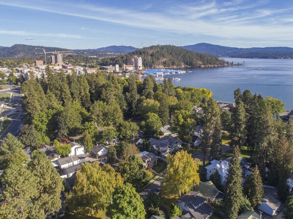 Aerial view - Clean, comfortable, spacious Fort Grounds apartment: great location!  (Coeur d'Alene)