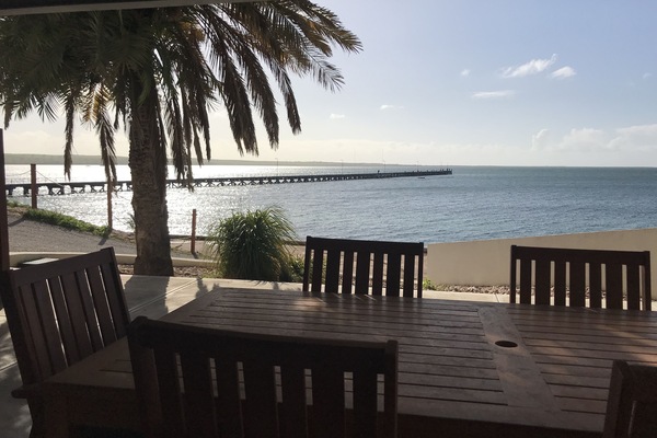 Large Veranda BBQ - Sit next to the palm tree with a beverage