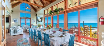 Art on the Beach:  Ocean-to-river house, ON beach. Pool, Hot Tub, Elevator, Dock