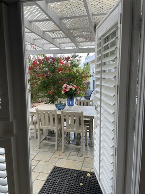 Outdoor dining - Small Family Groups & Weddings! Private Villa Behind Coral Wall w/ Ocean views! (grand cayman)