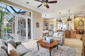 TV, DVD player - Live like a King in this spacious and private two story home. (Marco Island)