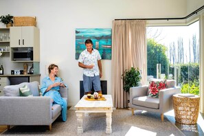 TV, fireplace, DVD player