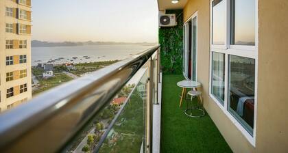 Wohnung mit 02 Schlafzimmern (73 m2) - Blick auf die Bucht von Ha Long - New Life Tower