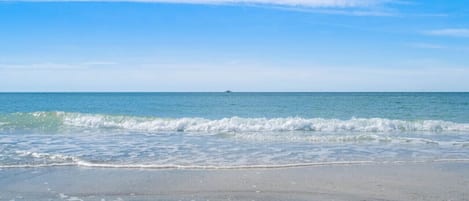 Vlak bij het strand
