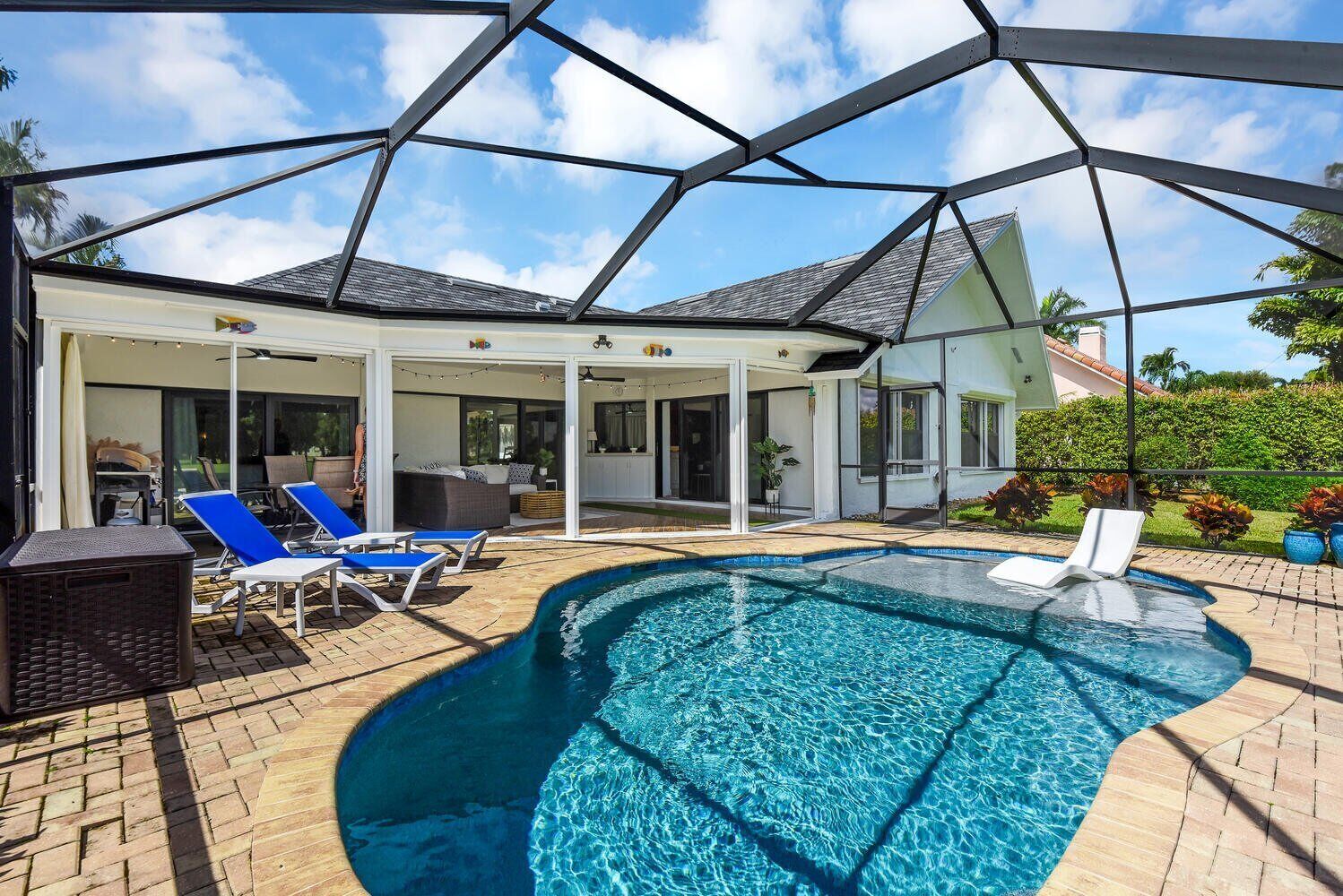 A heated pool
