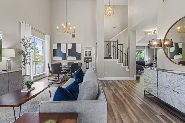 Smart TV, fireplace, table football, ping pong