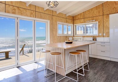 Beachfront Bach with Amazing Views