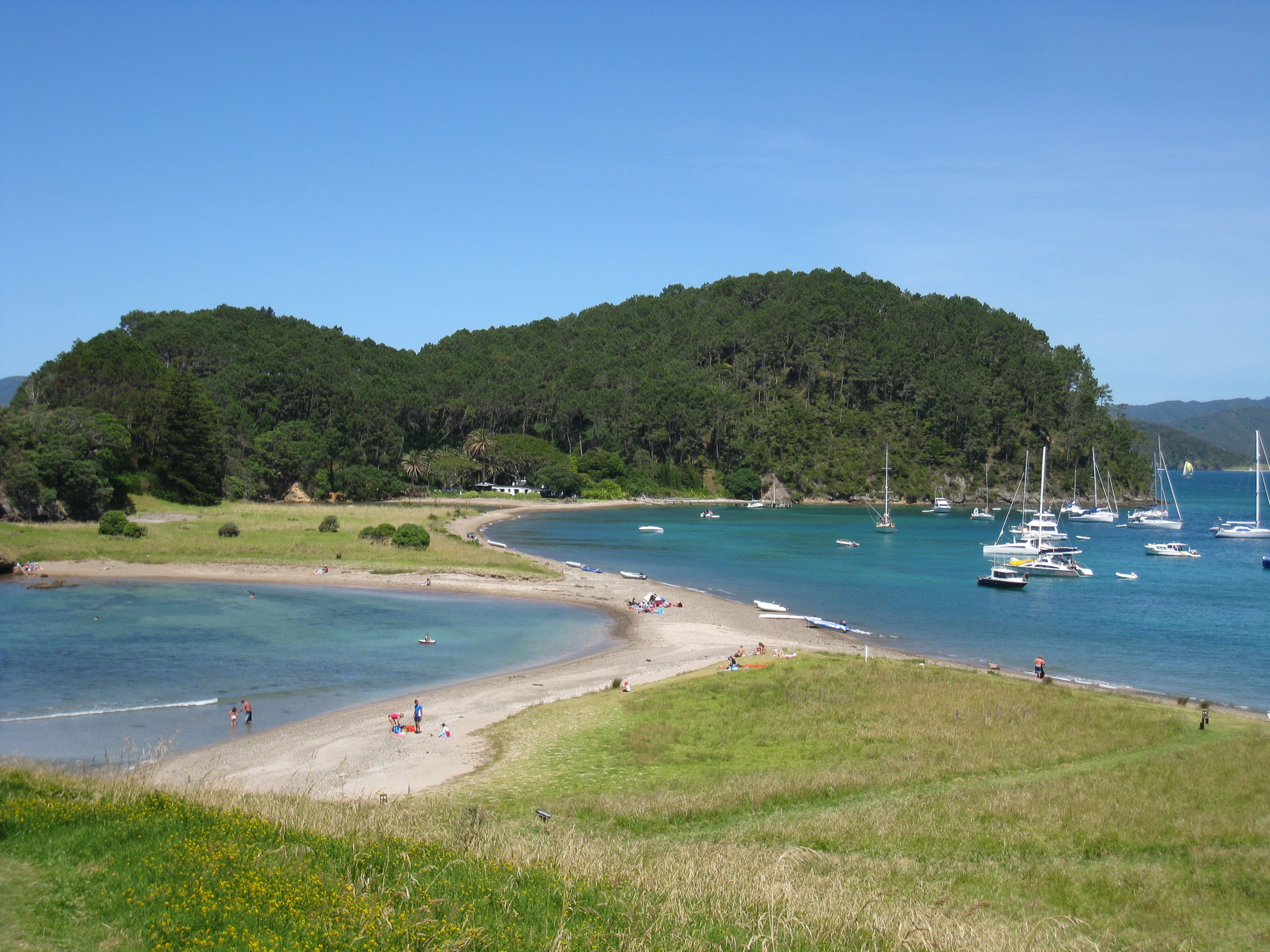 On the beach, sun loungers, beach towels