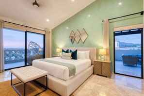 3 bedrooms, iron/ironing board, free WiFi, bed sheets - Luxury 3-Bdrm Penthouse | Ocean Views | Private Beach Access (Cabo san Lucas)