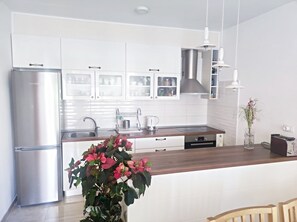 ثلاجة، فرن، موقد طهي مسطح، غسالة أطباق