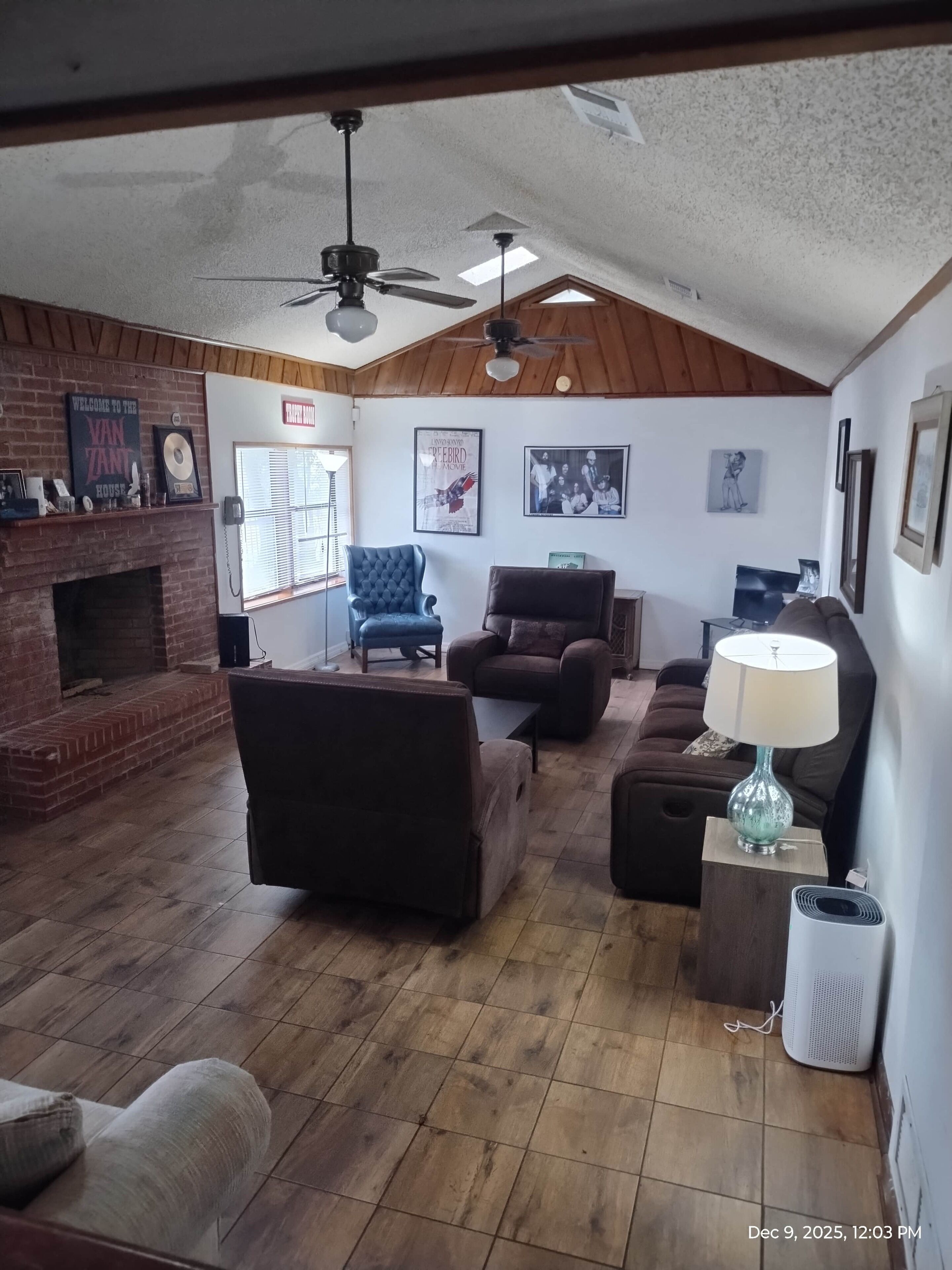 Télévision, cheminée