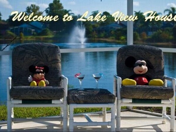 Property grounds - Amazing Lake View House 2 Mls Disney (Kissimmee)