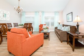 Älytelevisio, takka, DVD-soitin, stereot