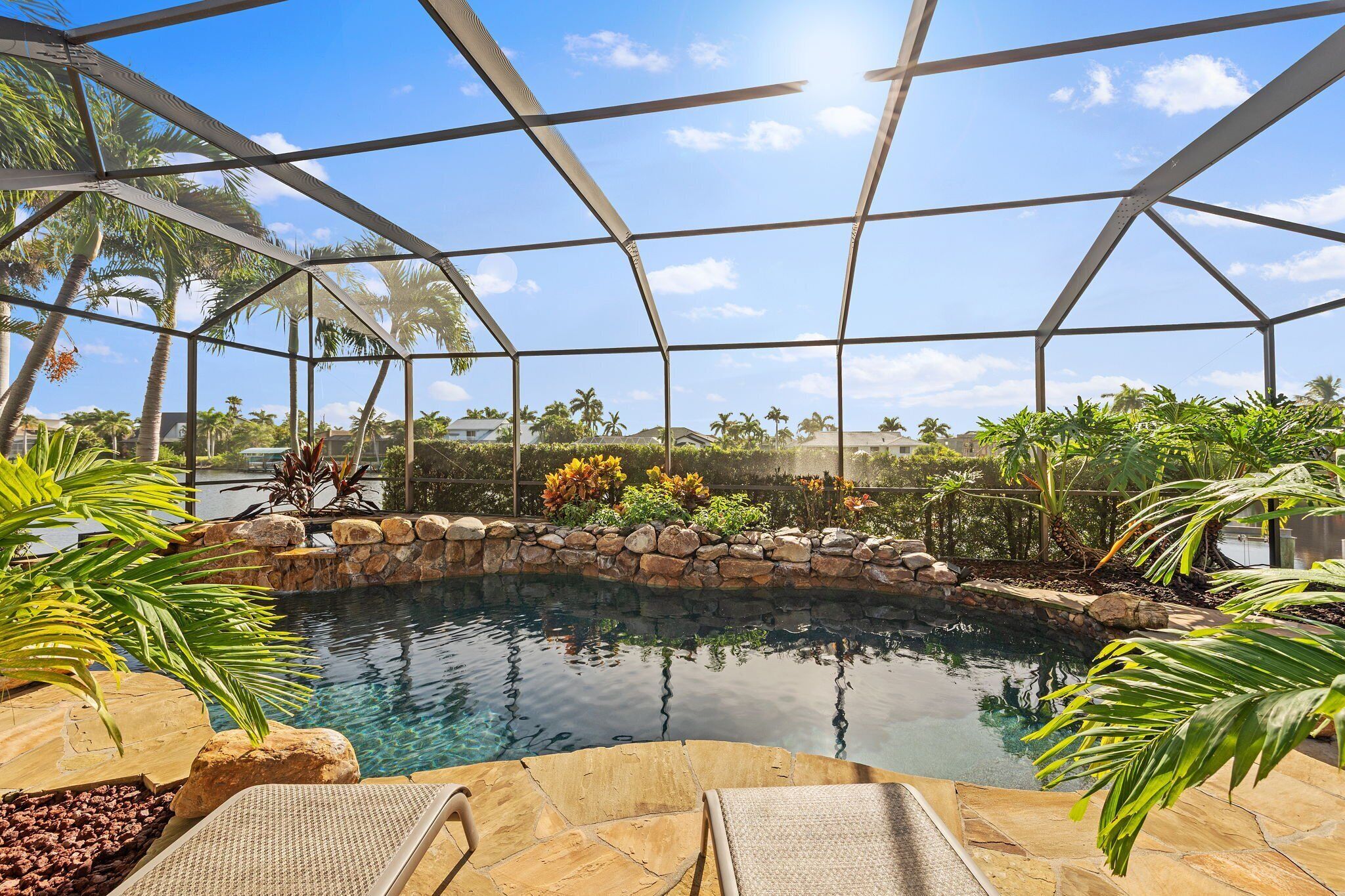 A heated pool