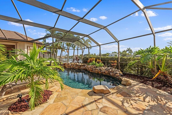 A heated pool