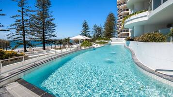 A heated pool