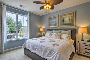 3 habitaciones, tabla de planchar con plancha, cuna de viaje y internet 