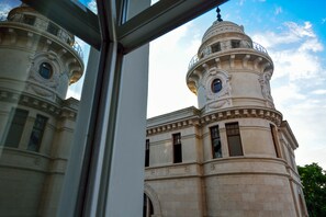 Vue depuis lâhĂ©bergement