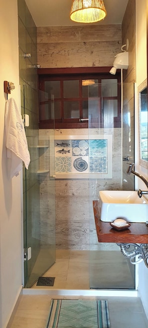 Shower, hair dryer