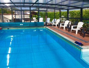Indoor pool, a heated pool