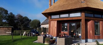 Beautifully styled new home with great view over meadows.