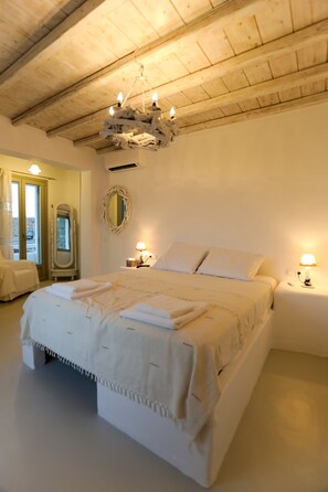 House, 2 Bedrooms, Sea View | 2 bedrooms, free cots/infant beds, free WiFi, bed sheets - Anthi House (Mykonos)