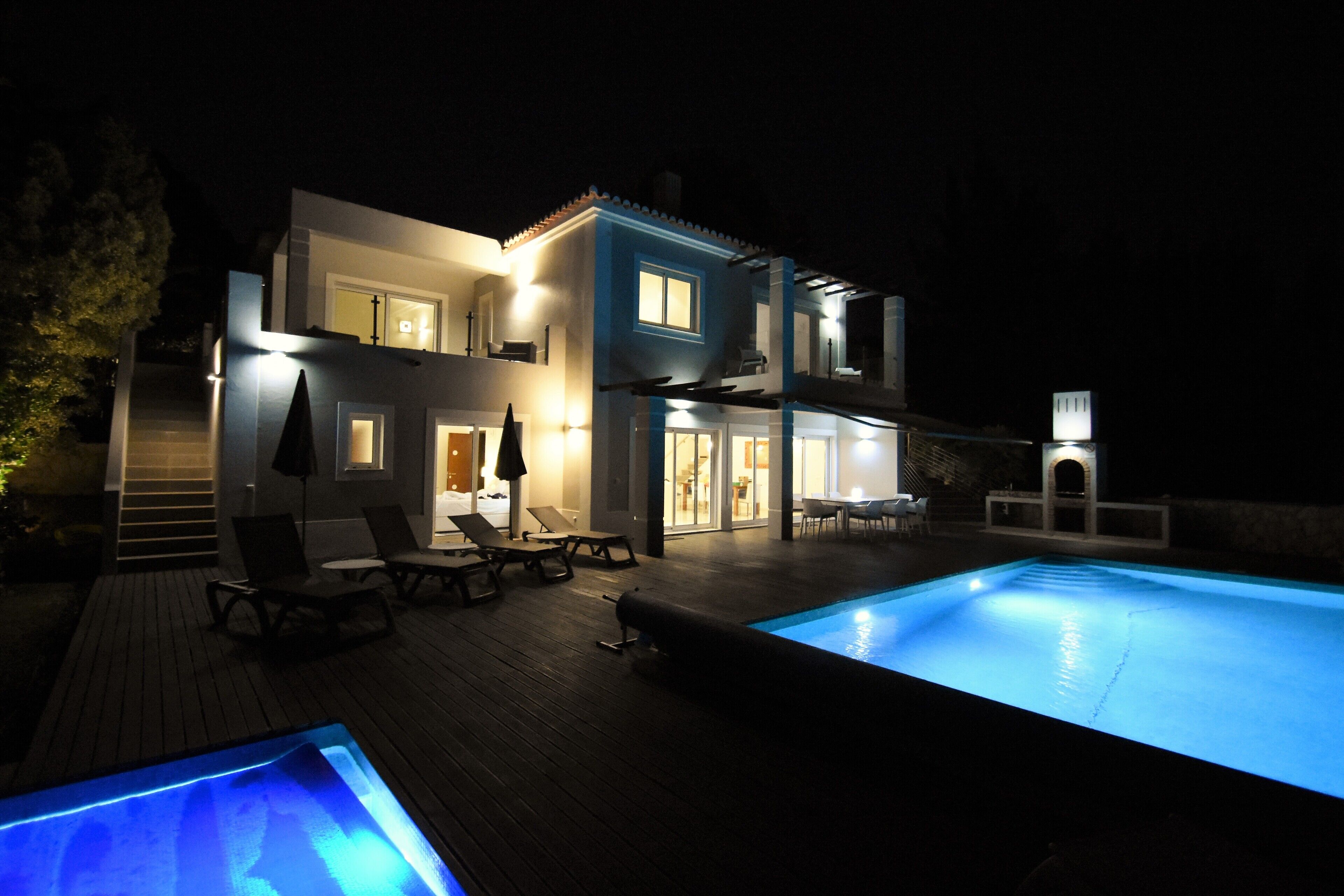 A heated pool