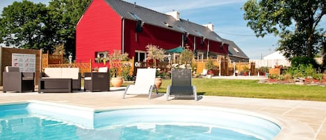 Una piscina riscaldata