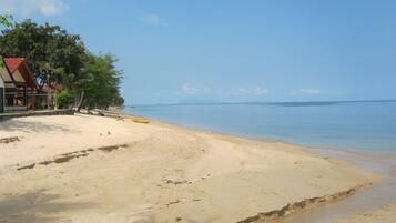 Beach nearby, sun-loungers, beach towels