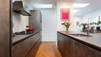 Fridge, oven, stovetop, dishwasher