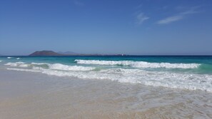 Beach nearby, sun-loungers