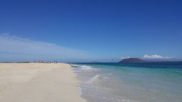 Beach nearby, sun-loungers