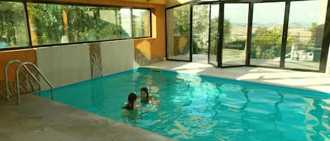 Indoor pool, a heated pool