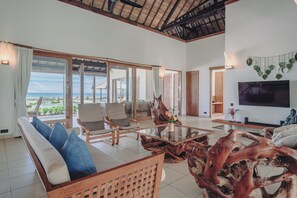 Televisie, een dvd-speler, boeken en een muziekbibliotheek