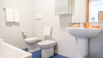 Ensemble douche/baignoire, sĂšche-cheveux, bidet, serviettes fournies