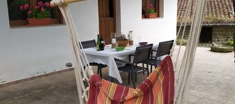 Rural house with garden and terrace between two natural parks.