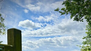 A rural landscape with a wooden gate leading to a field. - Bilsdale Cottage, a dog friendly hidden gem near Helmsley and the North York Moors National Park (Sproxton, York)