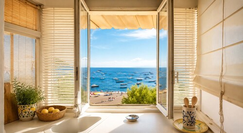 AMORE RENTALS - Casa Raffi with Sea View on Positano’s Spiaggia Grande