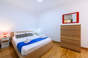 1 bedroom, iron/ironing board