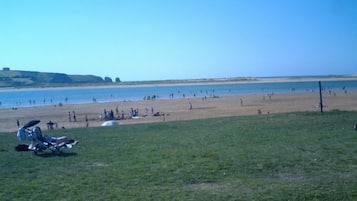 En la playa