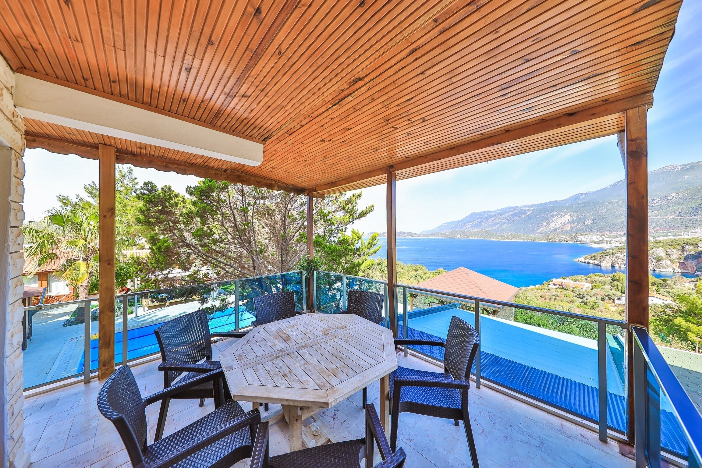 Family Apartment, 3 Bedrooms, Kitchen, Sea View | Terrace/patio