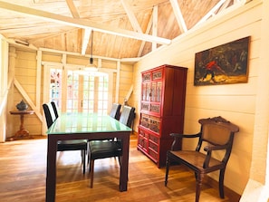 Dining - Tropical villa with Jacuzzi pool 200m from the beach - La Varangue (l'Étang-Salé les Bains)